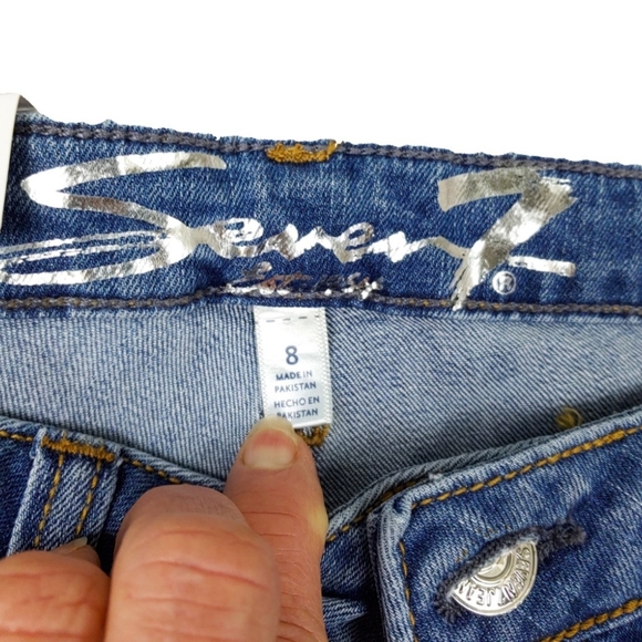 NWT Seven7 Womens Weekend Resist 5" Jean Shorts - Picture 4 of 4